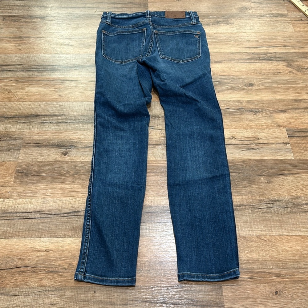 MADEWELL WOMENS 10” HIGH RISE SKINNY JEANS BLUE SZ 23 PETITE - Picture 2 of 12
